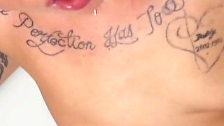 Tatooed slut rides cock in pov action