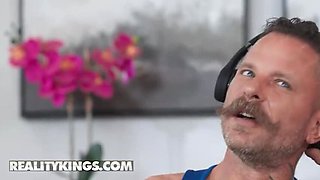 Xxlayna Marie Shows Off in the Shower Before Riding Her Roommate's Big Cock - Reality Kings