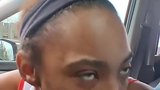 Petite Ebony Gagging on Bwc