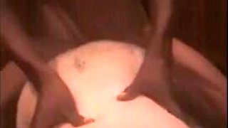 Mega-Bitch Wifey Takes On BIG BLACK COCK Three-Way Bi-Racial