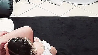 The Maid Was Punished with Slaps and Deep Oral Sex