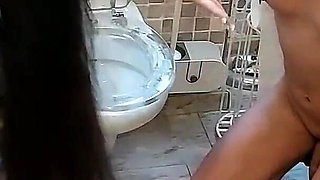 Miss Alessa Milano Feeding From Toilet Part 1
