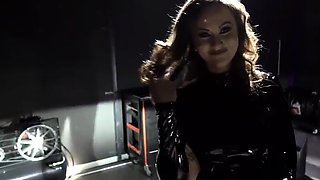 Busty spandex fetishists enjoy anal invasion hookup with