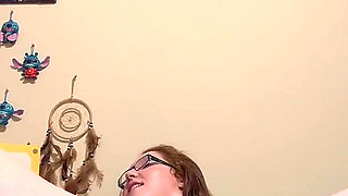 Amateur Ginger Beauty Masturbates in Bed for First Time & Squirts Big