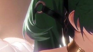 Iuno Wuthering Waves Missionary Sex Creampie and Blowjob Hentai Mmd 3D Dark Green Hair Color Edit Smixix