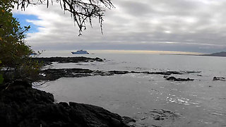 Rough Amateur Outdoor Blowjob and Facial