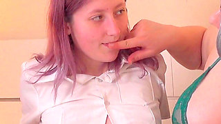 Taboo, Big Granny Fucking Petite Shy Submissive Stepdaughter with Strap-on