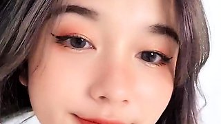 Close up Asian sex scene with cunt around her dick