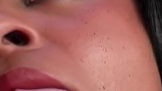 Sexy Ebony MILF Wife Lala X in Hot Interracial Fucking with Big White Cock Stud Gets Messy Facial