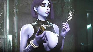 Widowmaker the Girl Boss Took Control and Rode a Hard Cock Until He Busted a Deep Creampie