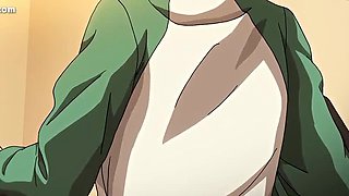 Hentai Anime Girlfriend with Big Natural Tits Wants Sex - Blowjob, Doggystyle & Creampie