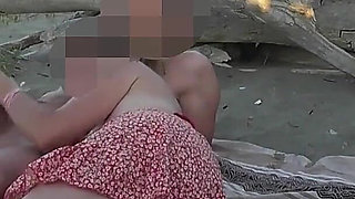 French Teacher Blowjob Amateur on Nude Beach to Stranger with Cumshot P2 - Misscreamy