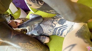 Ceci Milkymouzz Deepthroats and Takes Papi\u2019s Long Cock Into Her Pierced Pussy