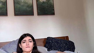 Amira Brie Spreads And Stuffs Her Pussy With Monster Dildo