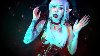 Hell's Toilet Training with Demoness Baal - Chastity, Caviar Edition