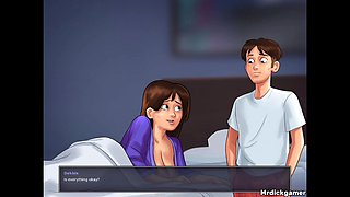 Summertime Saga Anon Fucks His Stepmother in Her Bedroom