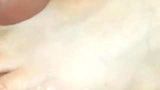 Slow Sensual Footjob, Cum on Feet