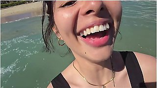Public Sex On The Beach With My Girlfriend