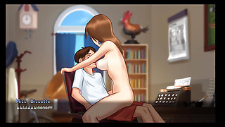 Teacher with student.Reward from teacher.Summertime saga