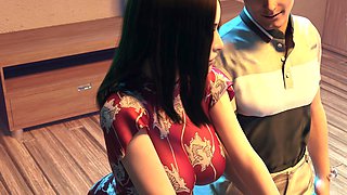 Dandy boy's wild adventure with big tit milf in a breeding fantasy