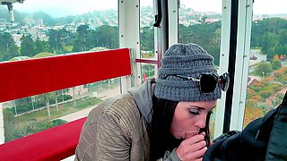 Amateur deepthroat blowjob and handjob at home