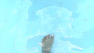 White Nails + Pool = Video for You Lol
