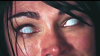 Restrained busty beauty fucked and creampied by huge cocks