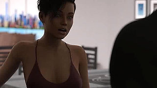 Hard Days: Wife Cheats Her Husband with Hot Blonde Cop While They Are All in the House - Episode 14