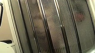 Horny curvy stepmother spied in shower