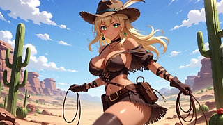 Animated Scene of Fantastic Coexistence in Bed