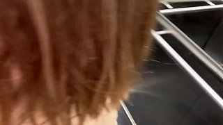 CAUGHT IN PUBLIC: I get truly revved on by my neighbor in the elevator, we end up having orgy and we get caught