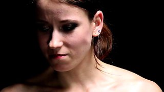 Precious brunette amateur sticks a toy in her ass
