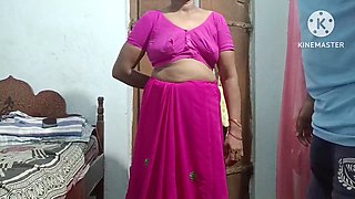 Indian village couple puts on a show while having some fun outdoors