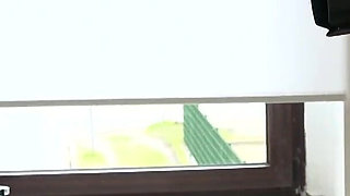 Fucked by Voyeur - Mature Brunette Gets Both Holes Stretched Hard