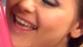 The two horny lesbians Lola and Zoe masturbate on tight pussy at a party