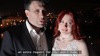 Not wanting to wait, the groom comes to the sensual bride Alice Seduce