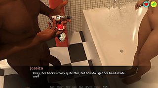 Succubus Contract: After Cheating She Sucked Her Boyfriend's BBC off in the Shower - Episode 25