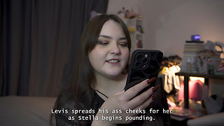 Porn Story - They Share a Cum-filled Kiss Together After a Sweet Pegging