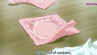 Shy couple fears being caught as he goes all in - HENTAI ENG
