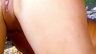 Sexy blonde MILF ginger ass fucked at beach shoot