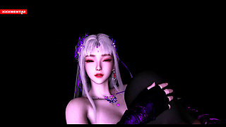 Goddess Bigtits in the Cloud - 3D Animation Hentai