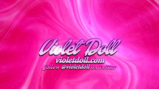 Shaved pussy blonde Tasha Reign with big boobs goes solo