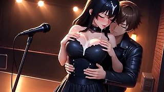 Demure Goth Girl Rock Star Fucks - 3D Hentai Part 1