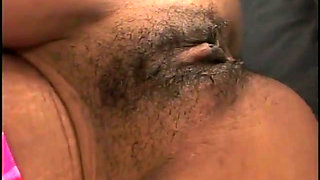 Amazing black lady blows cock and emulges some milk for boyfriend