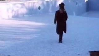 Vintage Scene With Two Lovers