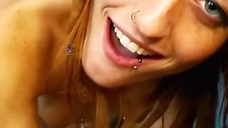 Charming redhead teen seductress horny adult clip