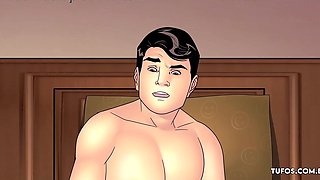 Lucky guy gets fucked by two hot roommates
