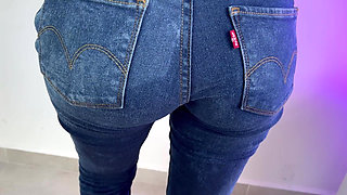 Rubbing Dick with My Jean Part 2