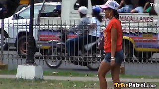 Bus Stop Amateur Asian Picked Up And Fucked