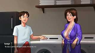 Stepmom Lucky Her Tenant Has a Big Cock - Summertime Saga